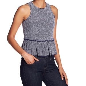 Rebecca Taylor Sleeveless Tweed Top